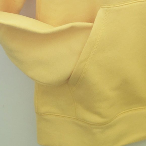 Tek Gear Ultrasoft Fleece Pullover Hoodie, Color - Flame Yellow, Size S, RN#7327 - Picture 12 of 15